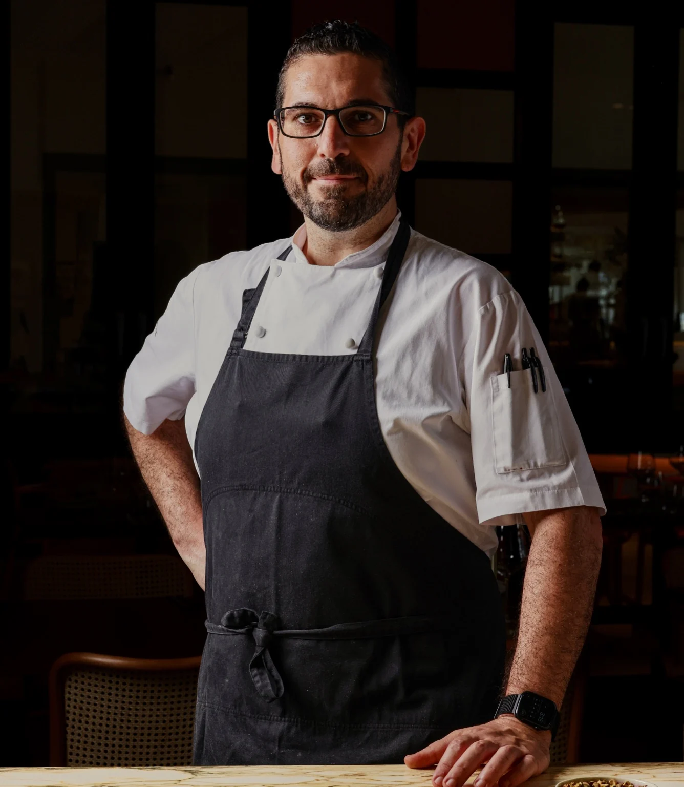 Davide Incardona chef jacket detail