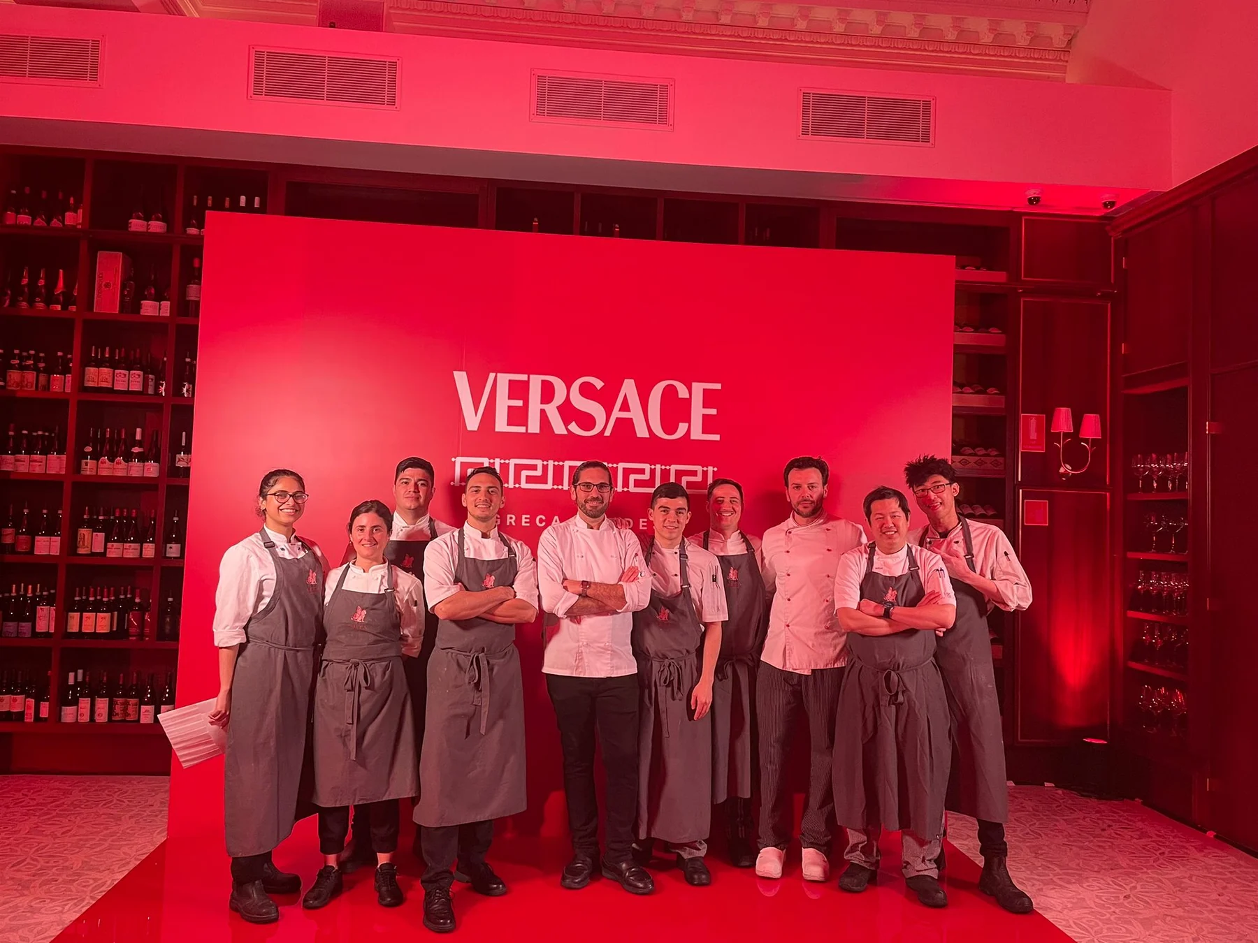 Versace event culinary team